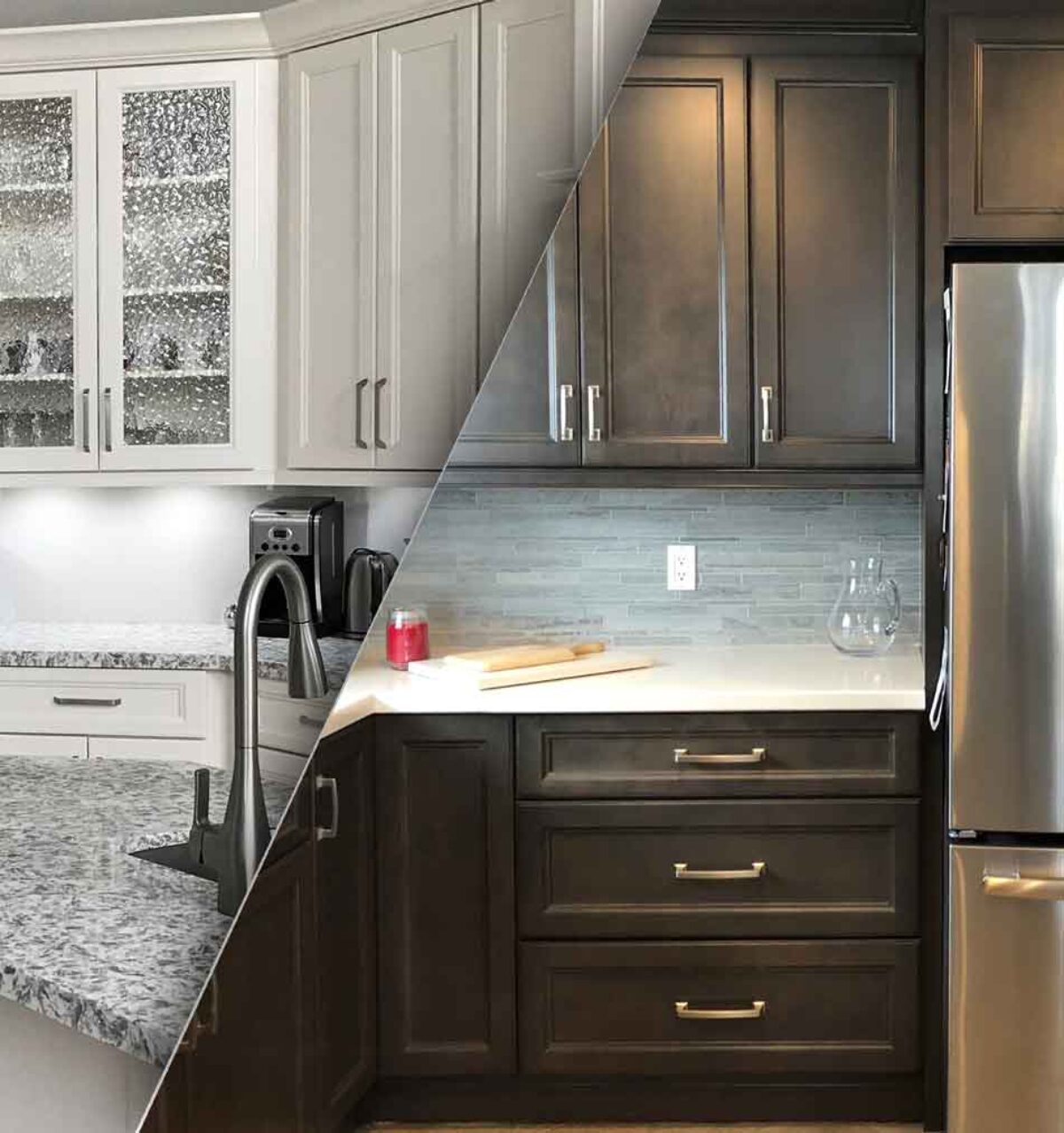 Light And Dark Kitchen Cabinets Embrace The Dark Kitchen Trend With