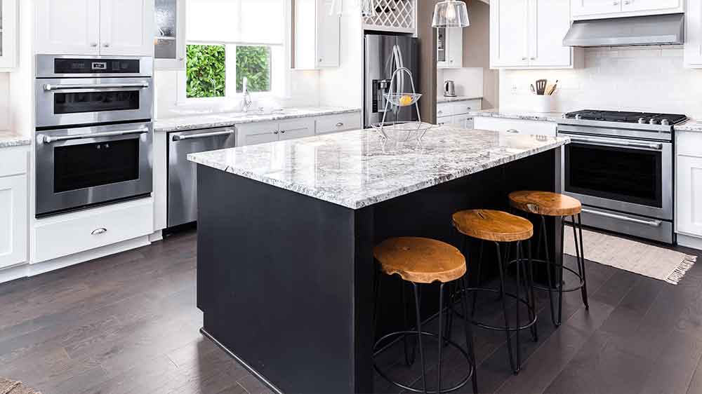 New kitchen cabinet installation quartz countertop