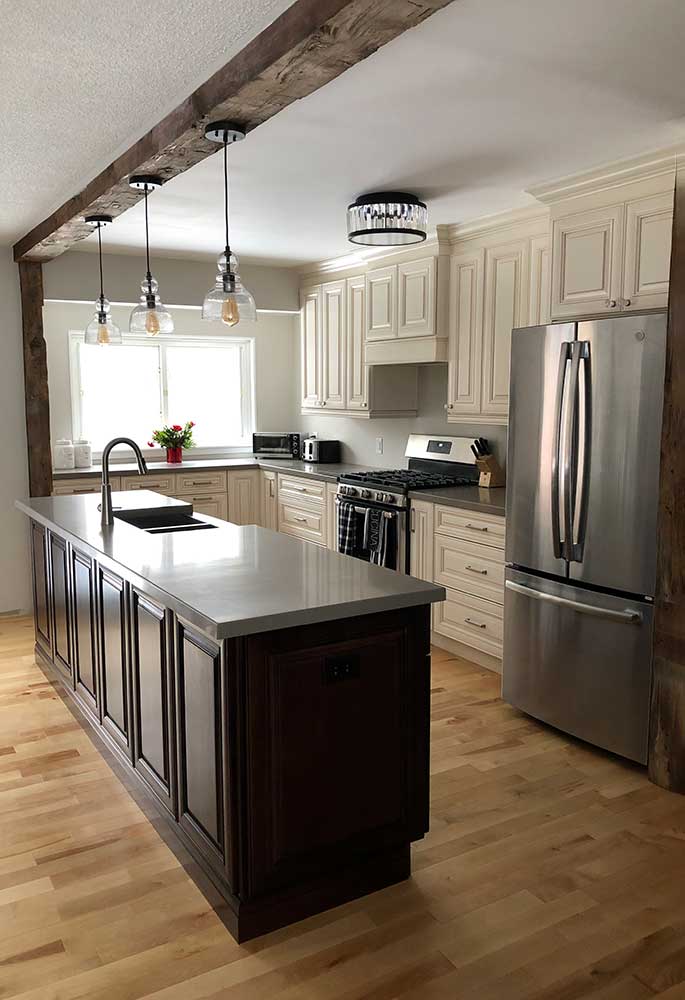 Antique White Kitchen Cabinet