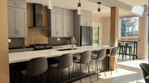 Rockwood Kitchens | The Engineering of Waterfall Islands: Structural Requirements Waterfall Kitchen Island